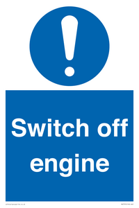 Switch off engine